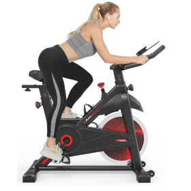 Indoor Cycling Exercise Bike Stationary, Home Gym Workout Fitness Bike with Comfortable Cusion