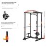 Multifunctional Barbell Rack 1400LBS Capacity Barbell Weight Rack Home Gym Fitness Adjustable Squat Rack Weight Lifting Bench Press Push-ups